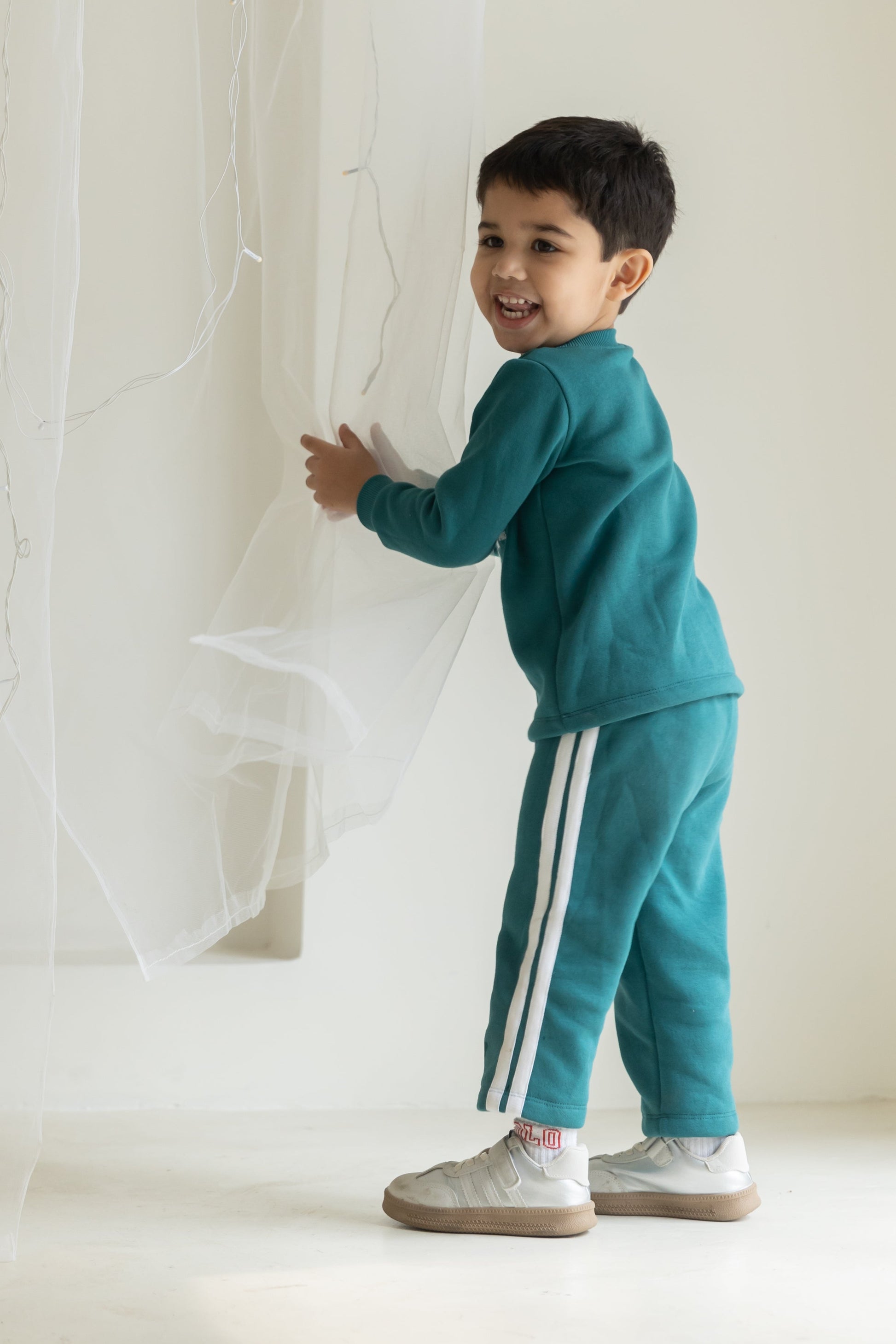 Tree Farm Sweatshirt With Stripe Pants