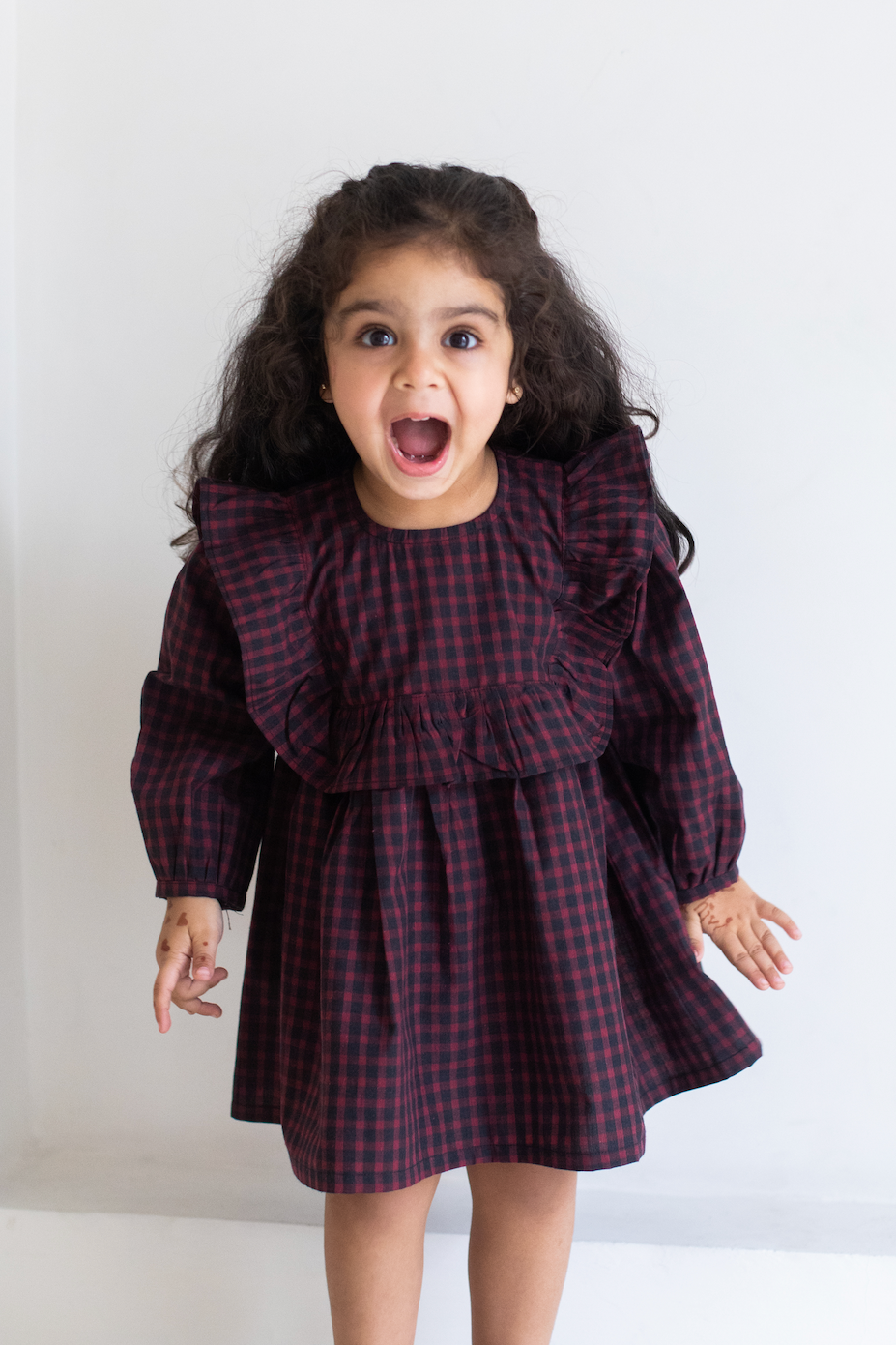 Roasted Chestnuts Frill Detail Dress